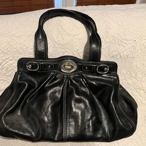 Black Leather Coach Bag